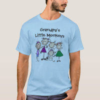 Customised Stick Figure Kids Family T-shirts