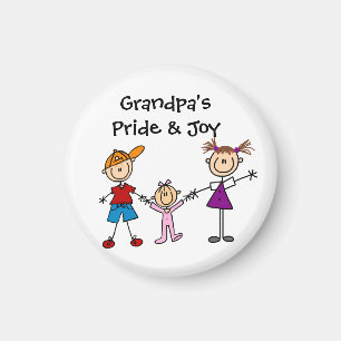 Customised Stick Figures Magnet