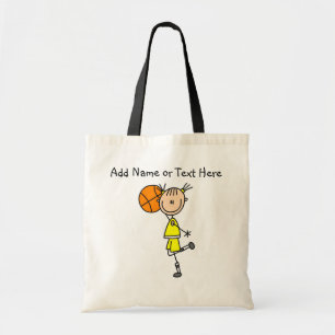 Customised  Stick Girl Basketball Bag