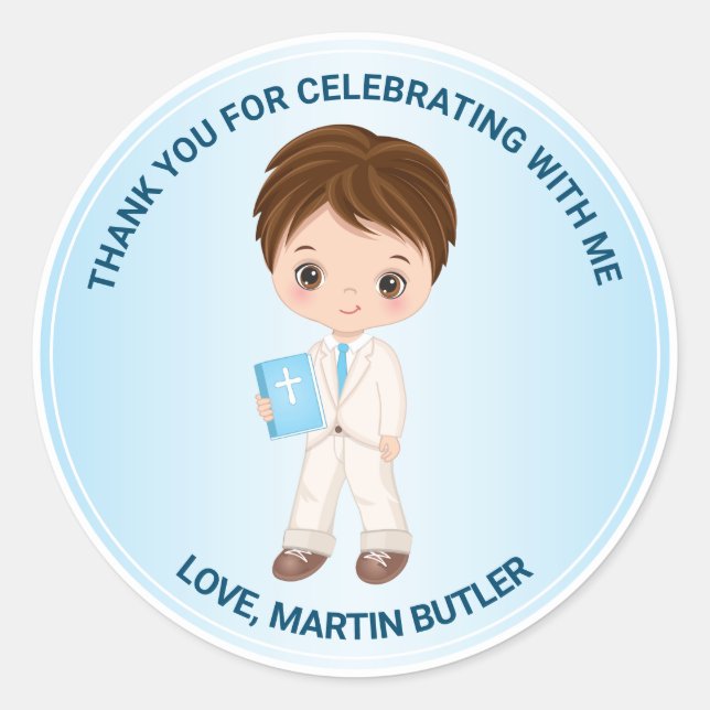 Customised Sticker for Boy First Holy Communion  (Front)