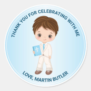 Customised Sticker for Boy First Holy Communion 