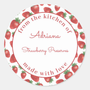 Customised Strawberry Jam From the kitchen of Classic Round Sticker