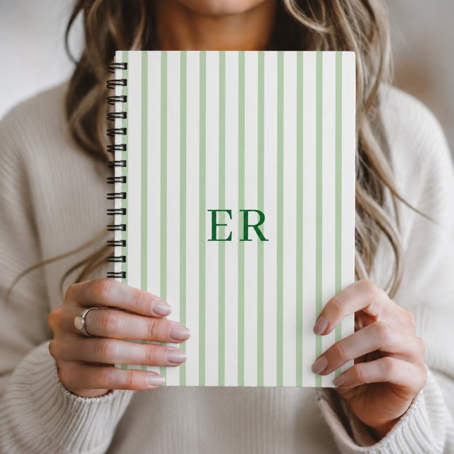 Customised Striped Personal Diary Gratitude Writer Notebook (Creator Uploaded)