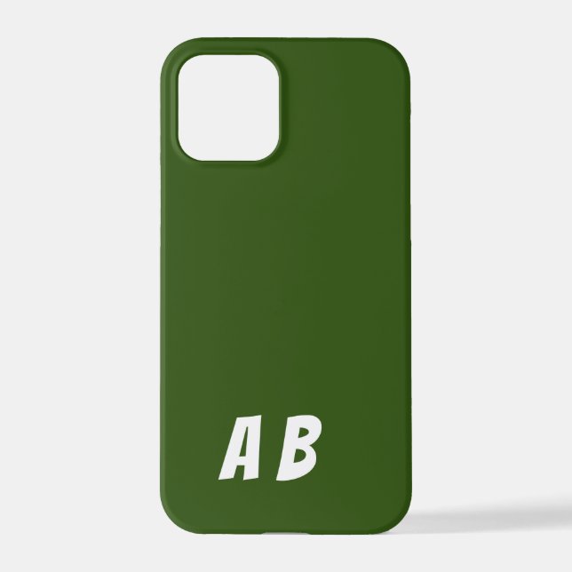Customised stylish modern Name green colour.  iPhone Case (Back)