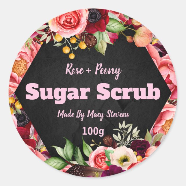 Customised Sugar Scrub Label (Front)
