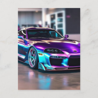 Customised Supercars:Bold colours and modification Postcard