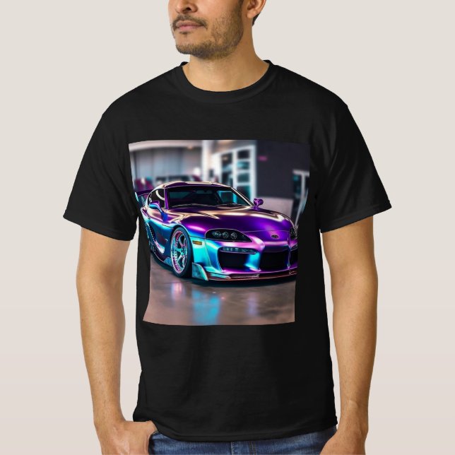 Customised Supercars:Bold colours and modification T-Shirt (Front)