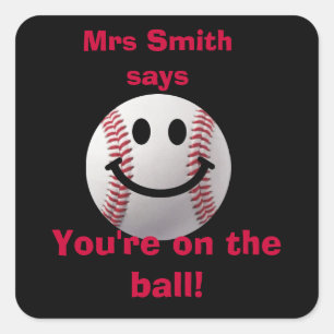 Customised Teacher stickers -  on the ball