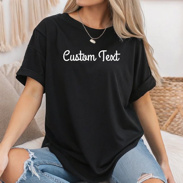 Customised Text Personalised Printing Women Men T-Shirt (Creator Uploaded)