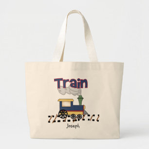 Customised Train on Track Tote Bag