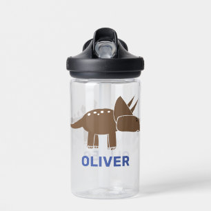 Customised Triceratops Stegosaurus Dinosaur Kids  Water Bottle