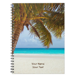 Customised Tropical Chilling Beach Scene Notebook