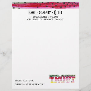 Customised Trout Fishing Letterhead
