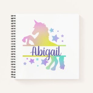 Customised Unicorn Notebook