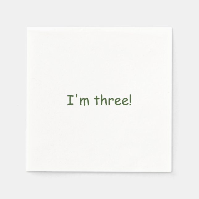 Customised Upsherin Napkin (Front)