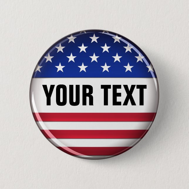 Customised USA Button (Front)