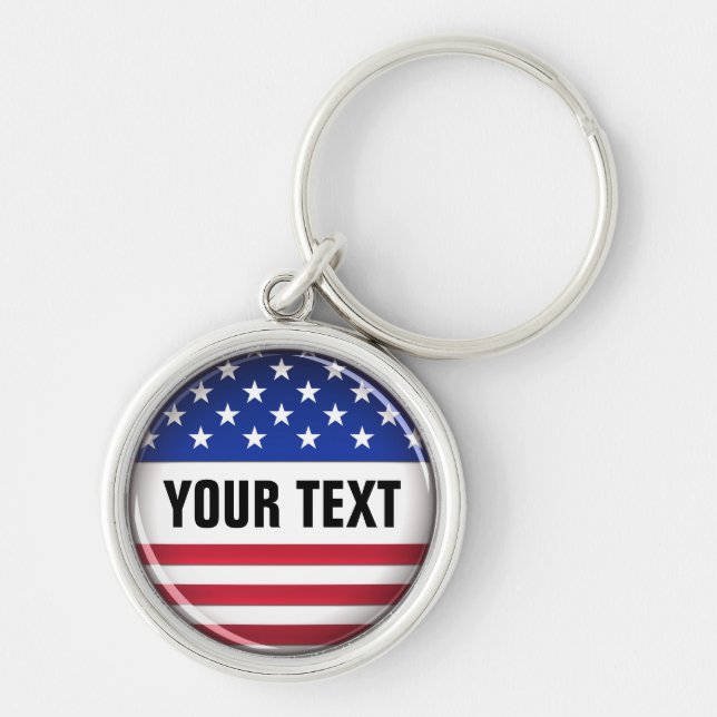 Customised USA Keychain (Front)