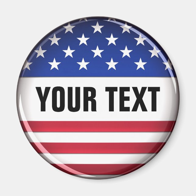 Customised USA Magnet (Front)