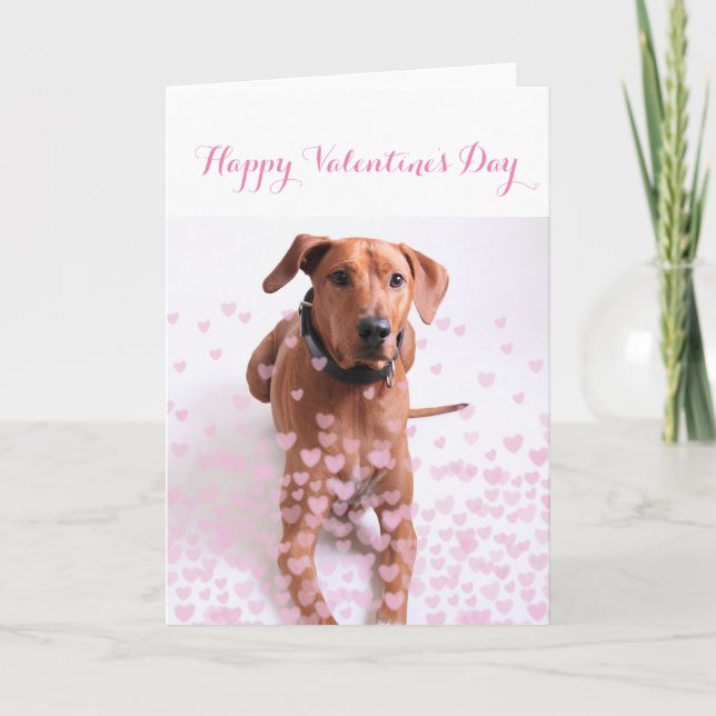 Customised Valentine's Day Card - Dog (Front)