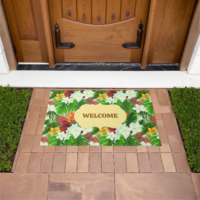 Customised Vibrant Tropical Doormat (Outdoor)