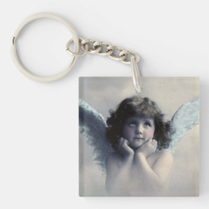 Customised Vintage Angel Key Ring