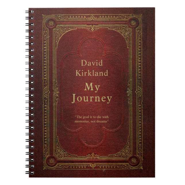 Customised Vintage Book Travel Journal (Front)