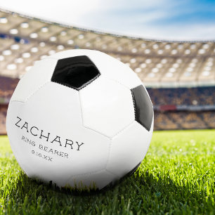 Customised Wedding Ring Bearer Keepsake Soccer Ball