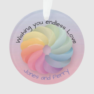 Customised Wedding Wish Soft Colourful Gift Ornament