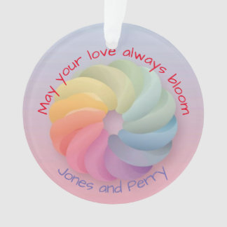 Customised Wedding Wish Soft Colourful Gift Ornament