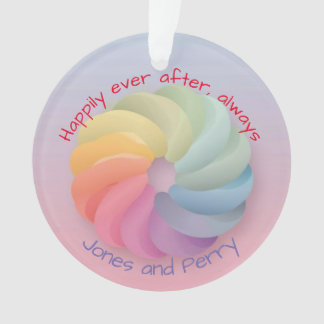 Customised Wedding Wish Soft Colourful Gift Ornament