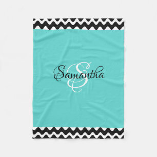 Customised with Your Name & Initial - Fleece Blanket