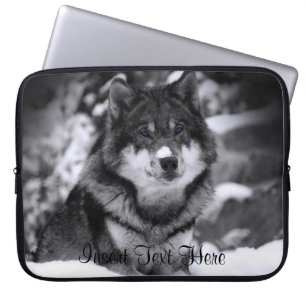 Customised Wolf Laptop Case