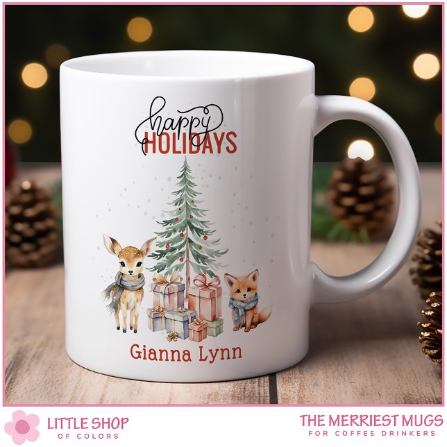 Customised Woodland Animals Christmas Coffee Mug (Creator Uploaded)