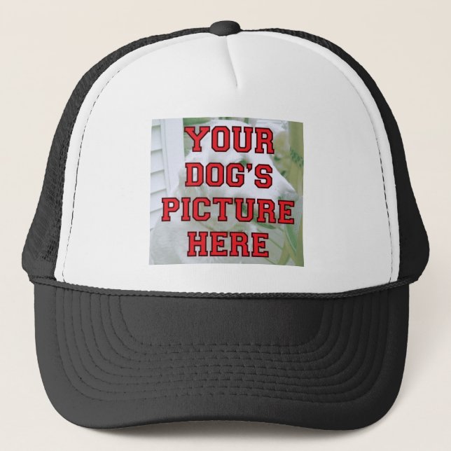 Customised Your Dog's Photo Trucker Hat (Front)