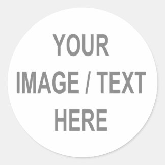 Customised Your Image-Text Here Classic Round Sticker