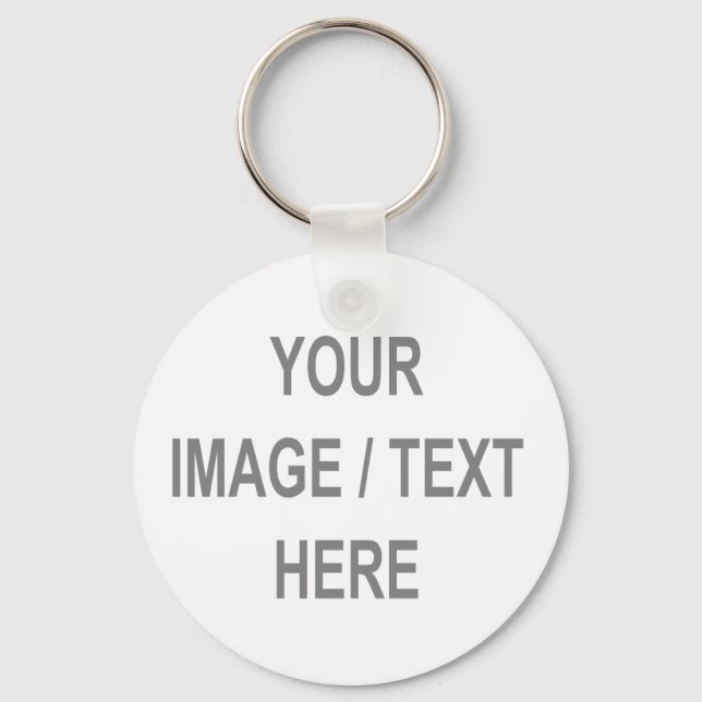 Customised Your Image-Text Here Key Ring (Front)
