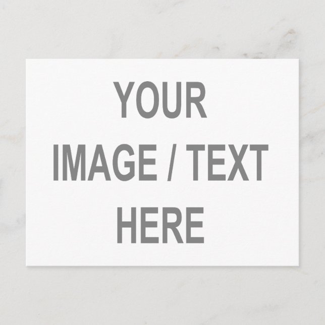Customised Your Image-Text Here Postcard (Front)