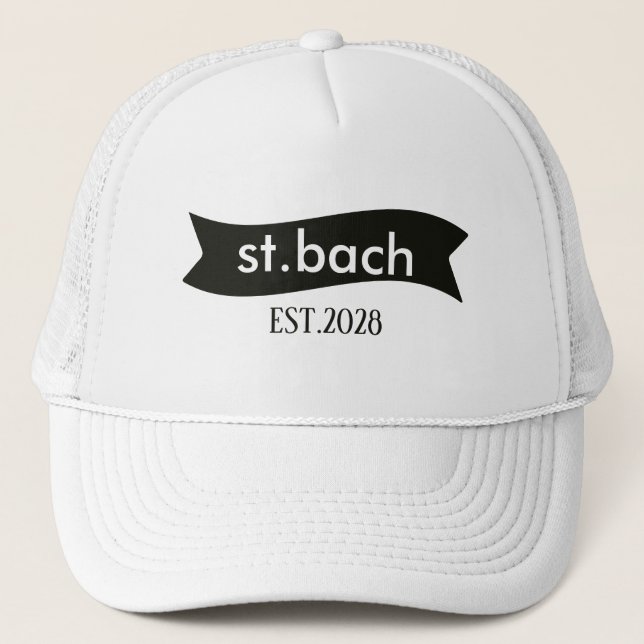 Customised Your Own logo And Text Stylish Modern  Trucker Hat (Front)