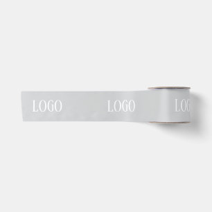 Customised Your Own Logo Stylish Modern Minimal Satin Ribbon