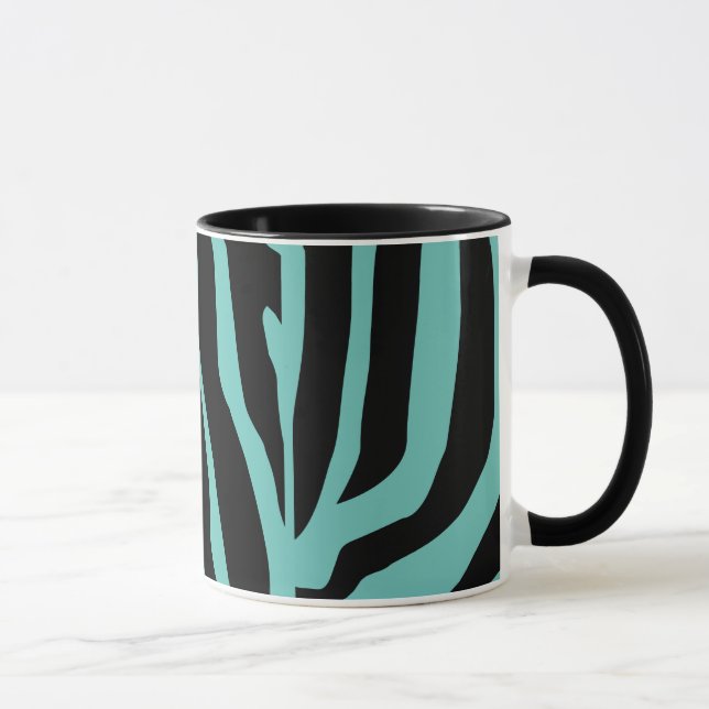 Customised Zebra Print Stripes Pattern Mug (Right)