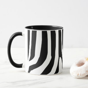 Customised Zebra Print Stripes Pattern Mug