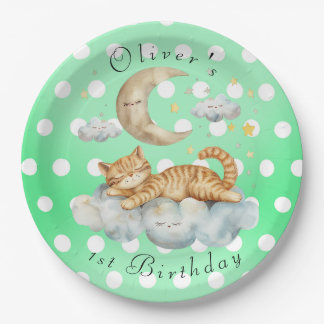Customizable 1st Birthday Paper Plate