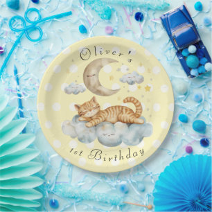 Customizable 1st Birthday Paper Plate