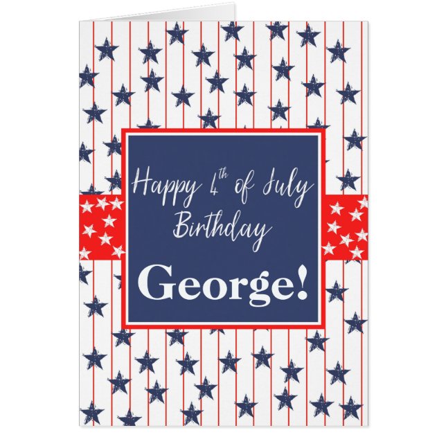 Customizable 4th of July Birthday (Front)