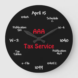 Customizable Accountant Clock - Tax Time Clock