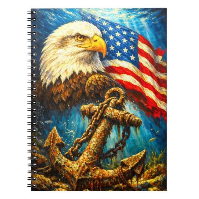 CUSTOMIZABLE AMERICAN EAGLE NOTEBOOK (Front)