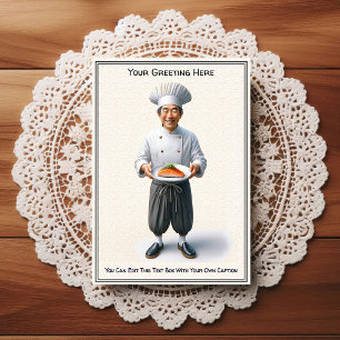 Customizable Any Occasion Cooking / Chef Postcard