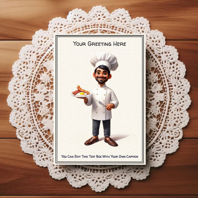 Customizable Any Occasion Cooking / Chef Postcard (Creator Uploaded)
