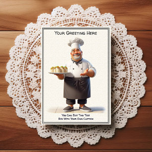 Customizable Any Occasion Cooking / Chef Postcard