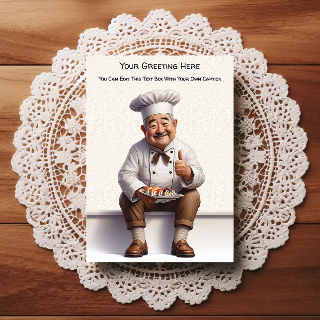 Customizable Any Occasion Cooking / Chef Postcard (Creator Uploaded)